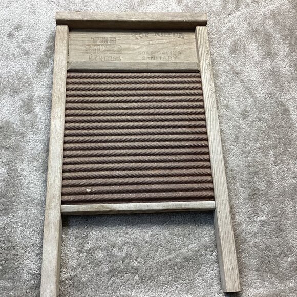 Antique National Washboard Co. No. 824 Wood & Metal Made In USA - Picture 5 of 16